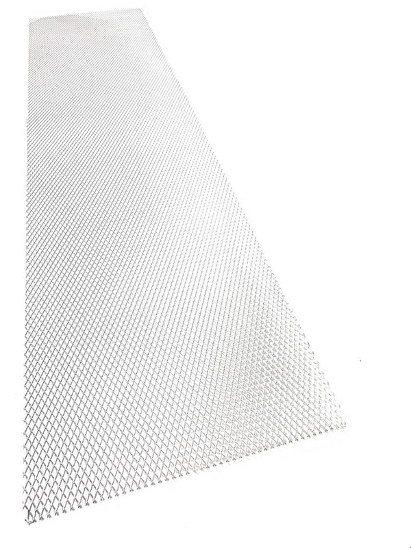 Hliníkový tahokov, kosočtverec, 100 x 25 cm - stříbrný, malá oka
