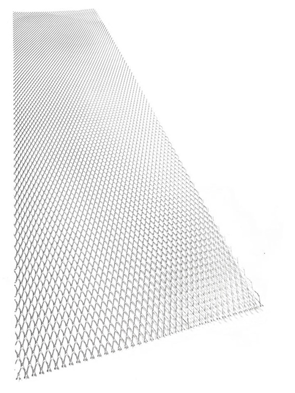 Hliníkový tahokov, kosočtverec, 100 x 25 cm - stříbrný, střední oka