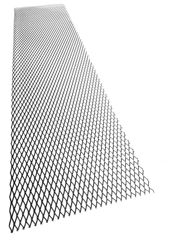 Hliníkový tahokov, kosočtverec, 100 x 25 cm - černý, velká oka