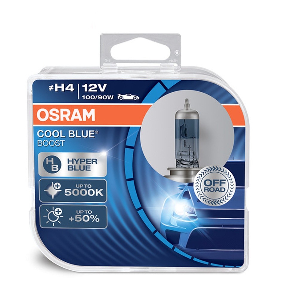 Autožárovky H4 12V 100/90W OSRAM COOL BLUE BOOST HYPER - SUPER XENON