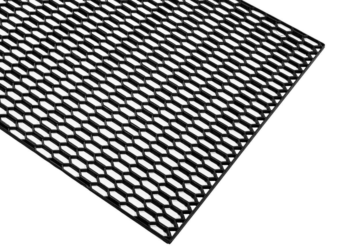 Mřížka do nárazníku ("plastový tahokov"), 120 x 40 cm - 3D plástve 28 x 11 mm, černá