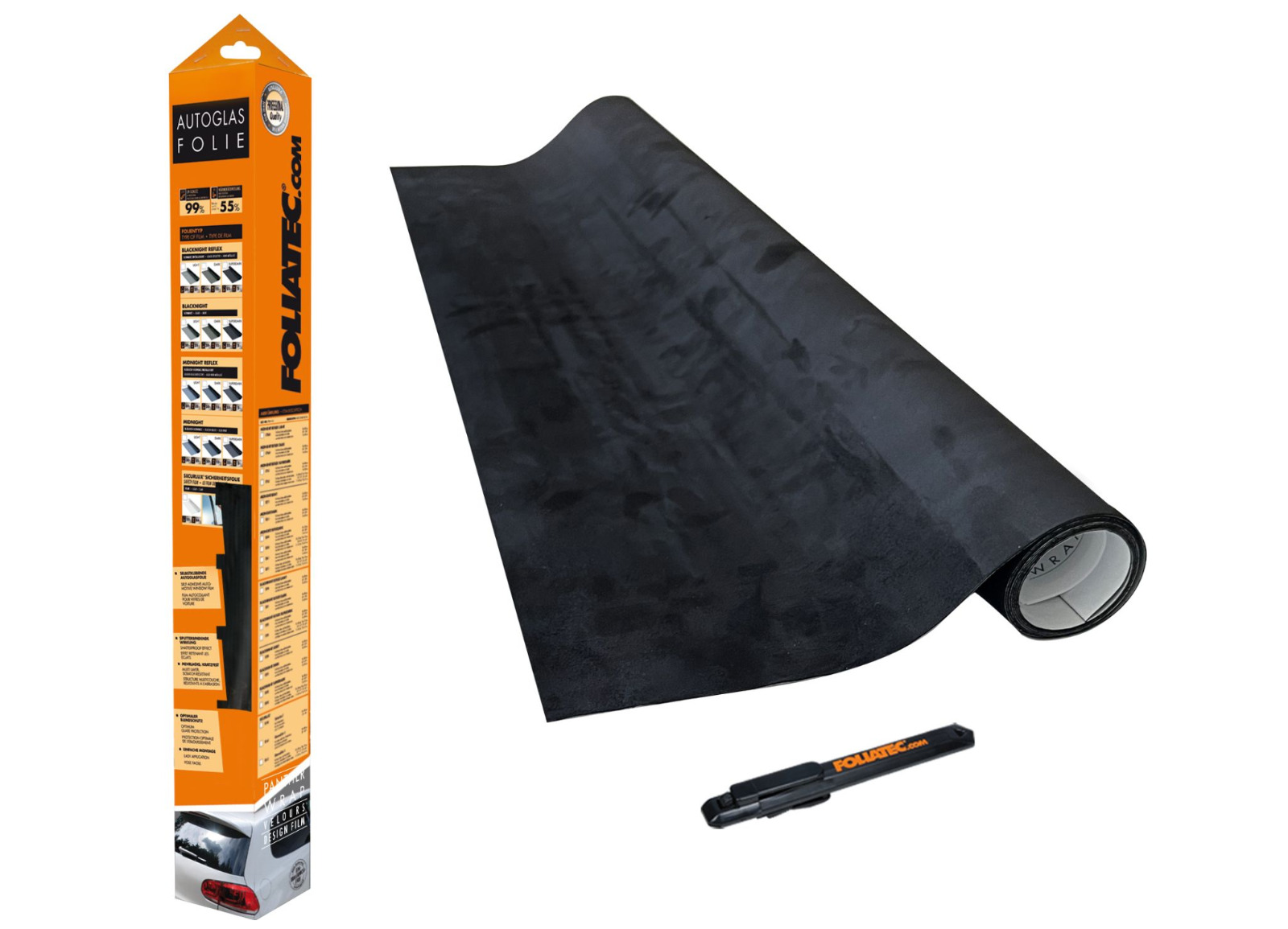 FOLIATEC interiérová fólie COCKPIT Design Film Panther Wrap - samolepicí semišová fólie, rozměr: 75 x 140 cm