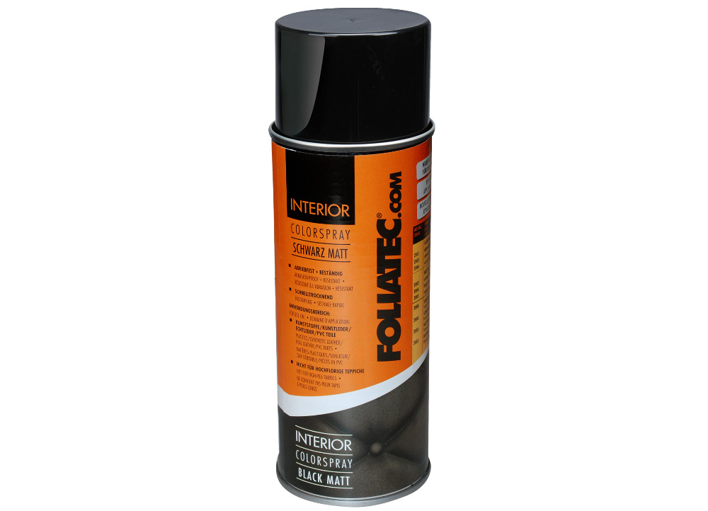 FOLIATEC barva na interiér - Interior Color Spray 400ml, barva: černá matná