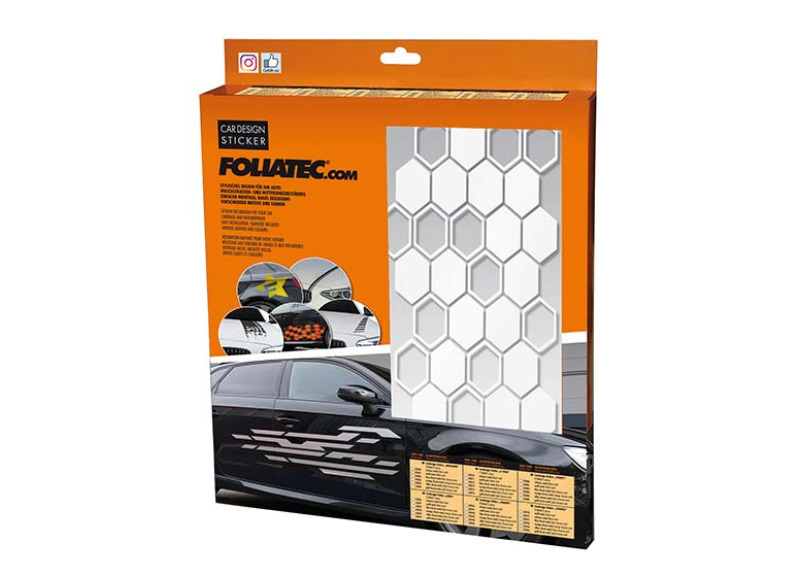 Dekorační polep FOLIATEC ''HEXAGON'', barva: bílá matná