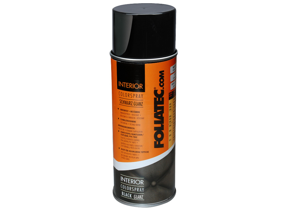 FOLIATEC barva na interiér - Interior Color Spray 400ml, barva: černá lesklá