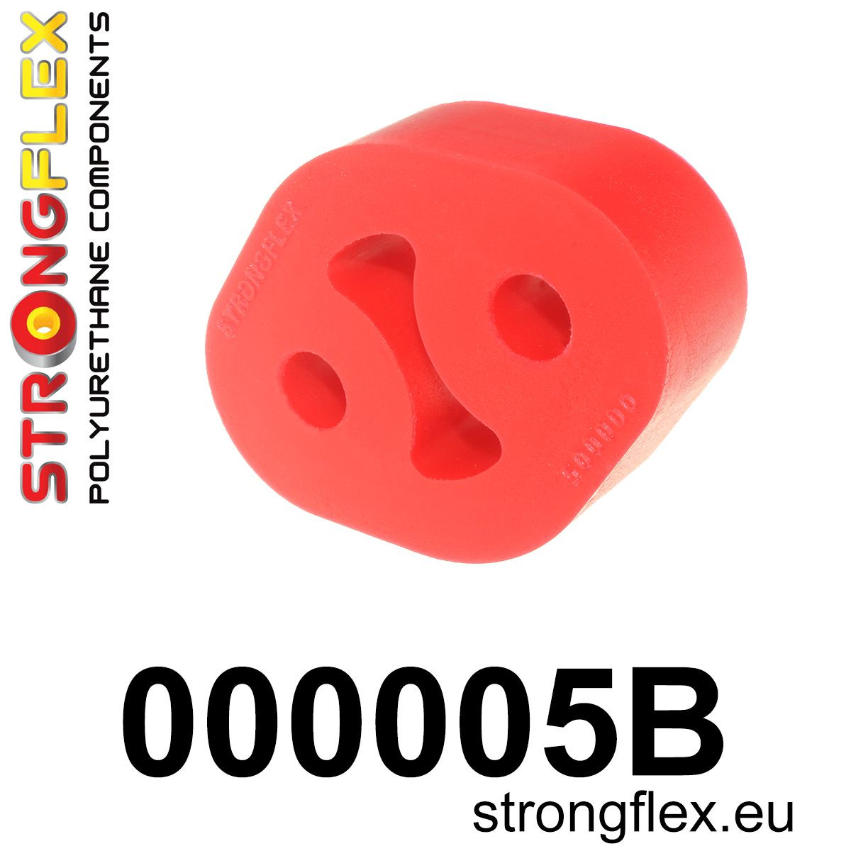 000005B: Strongflex Držák výfuku 41mm 10mm Red