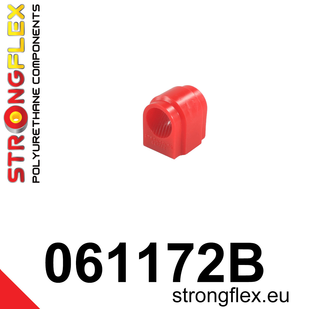061172B: Strongflex Silentblok předního stabilizátoru - vnější 18mm Red