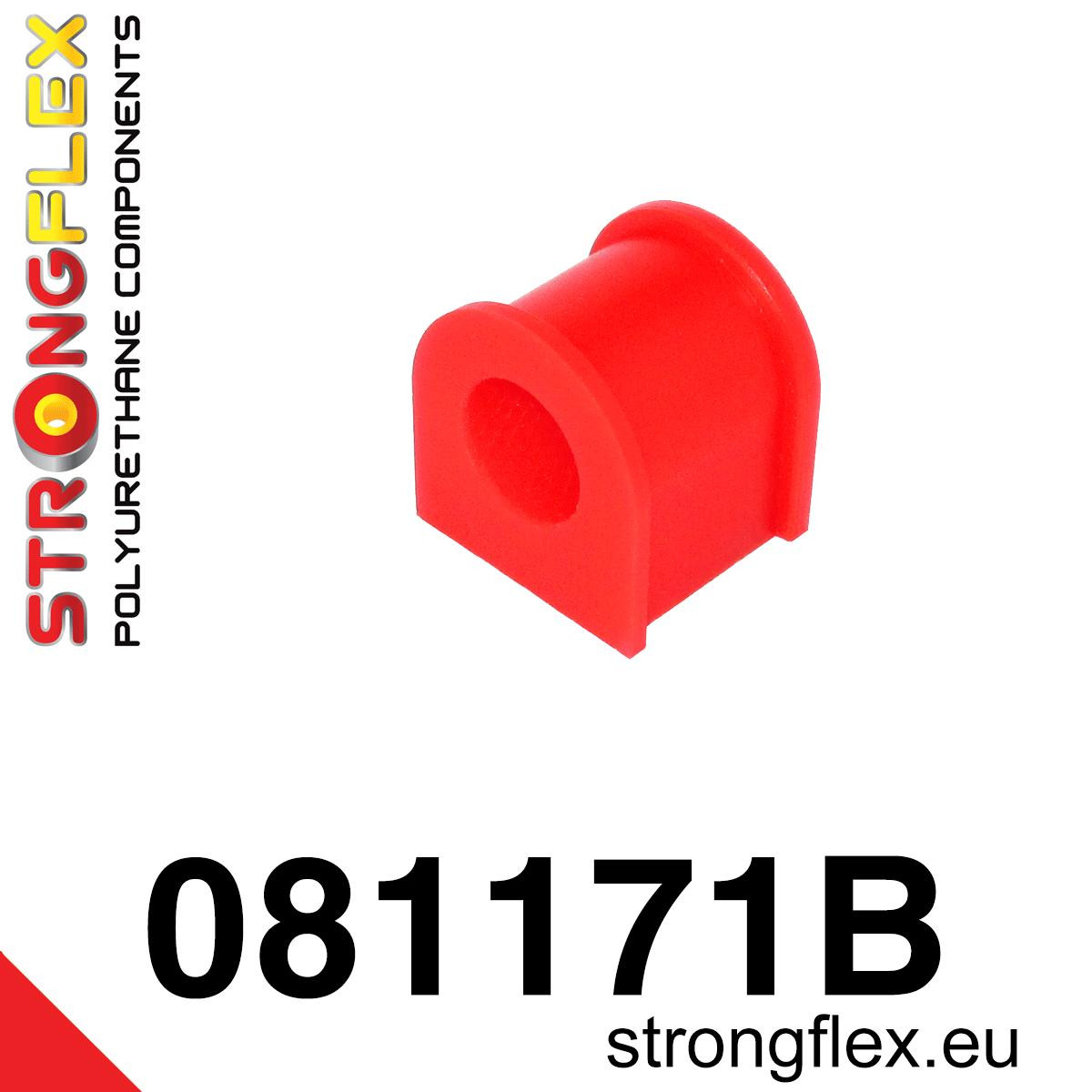 081171B: Strongflex Silentblok zadního stabilizátoru 13mm Red