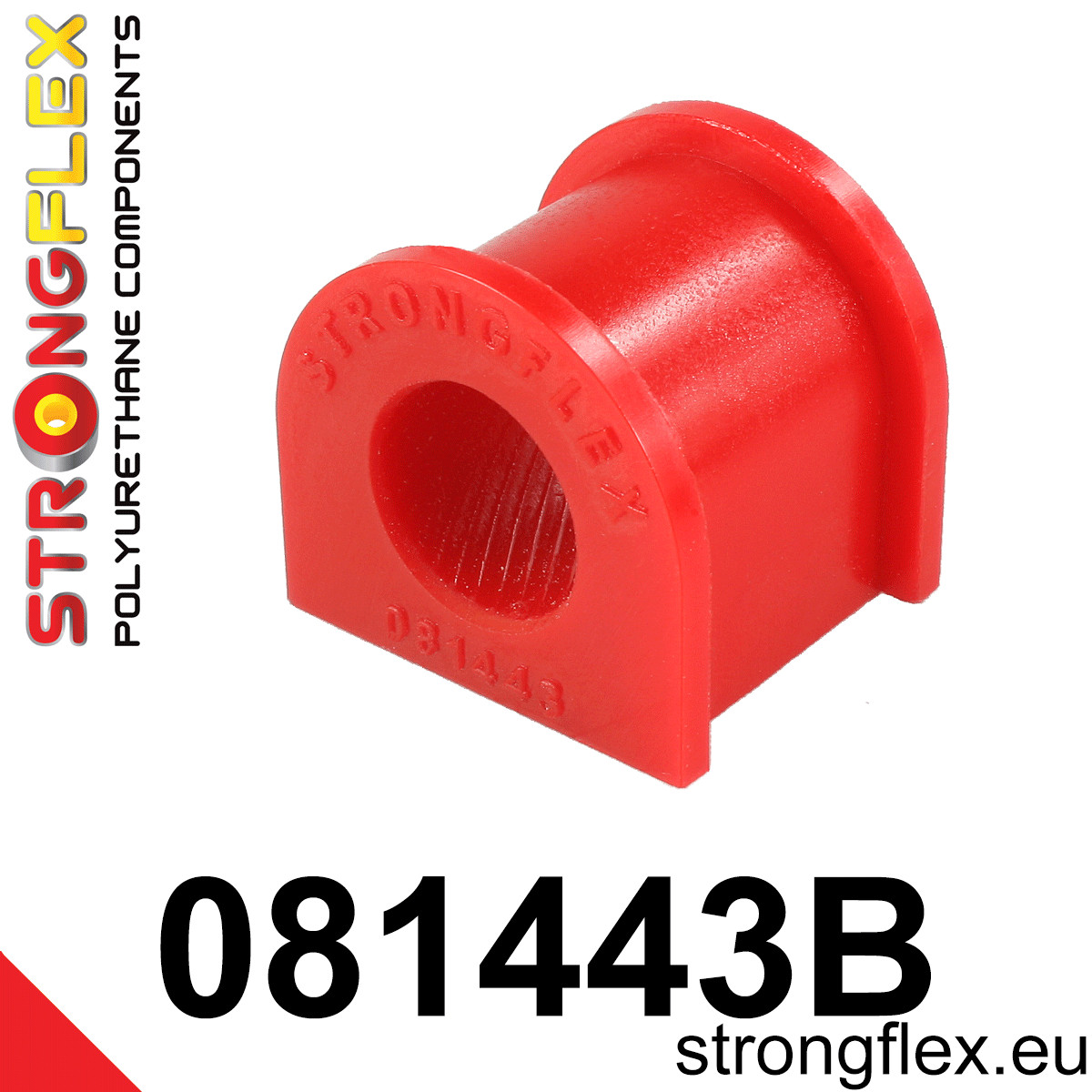 081443B: Strongflex Silentblok zadního stabilizátoru 18mm Red
