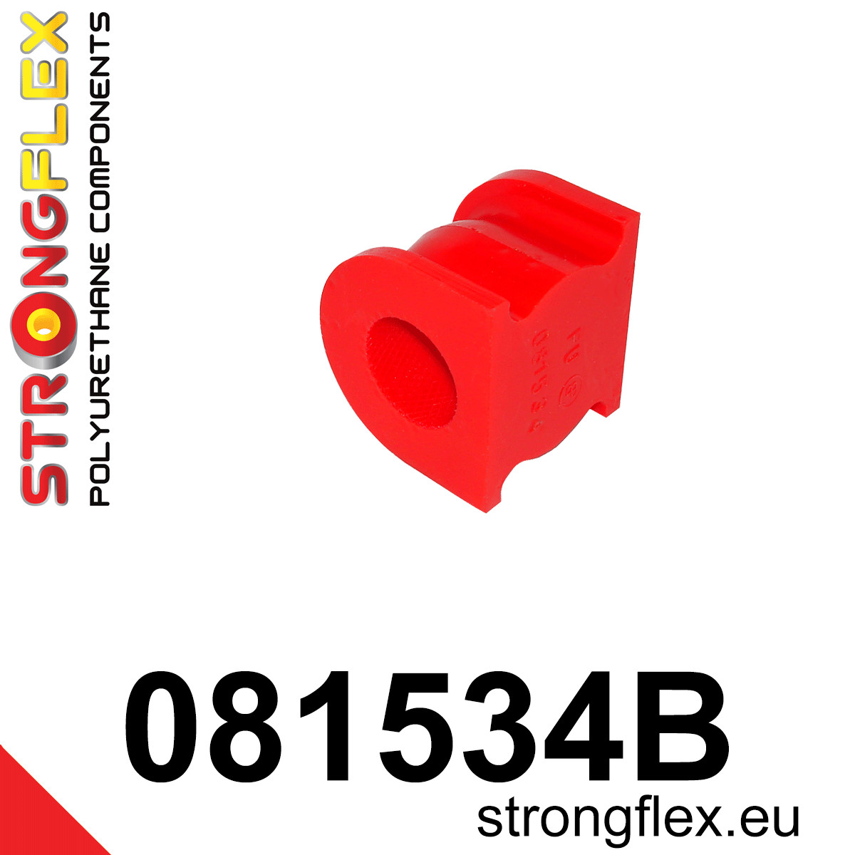 081534B: Strongflex Silentblok předního / zadního stabilizátoru 26,5mm Red