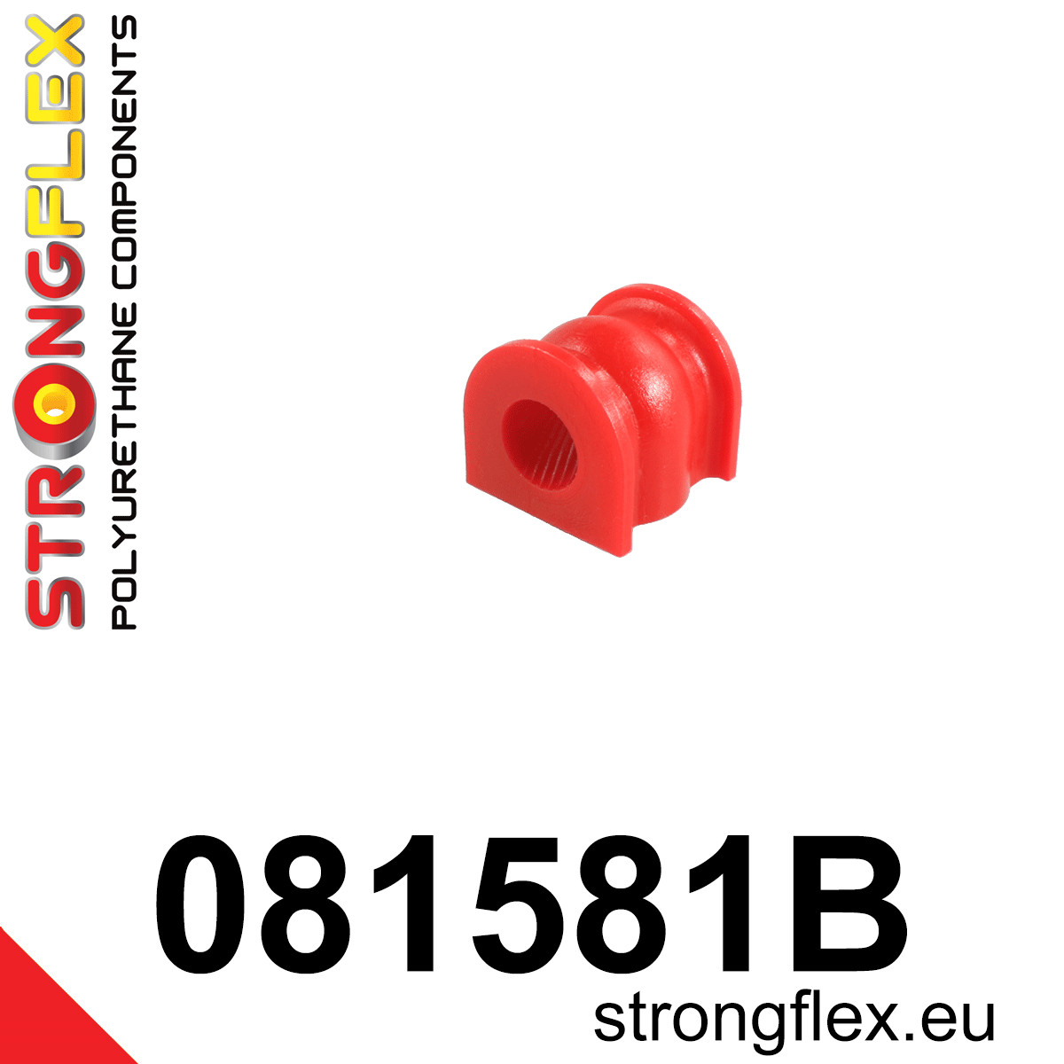 081581B: Strongflex Silentblok zadního stabilizátoru 22mm Red
