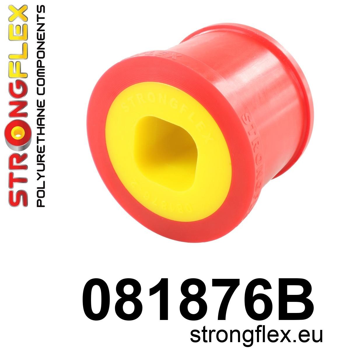 081876B: Strongflex Zadní silentblok předního řídícího ramene Red