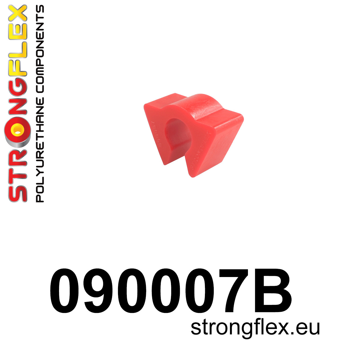 090007B: Strongflex Silentblok zadního stabilizátoru v nosníku Red