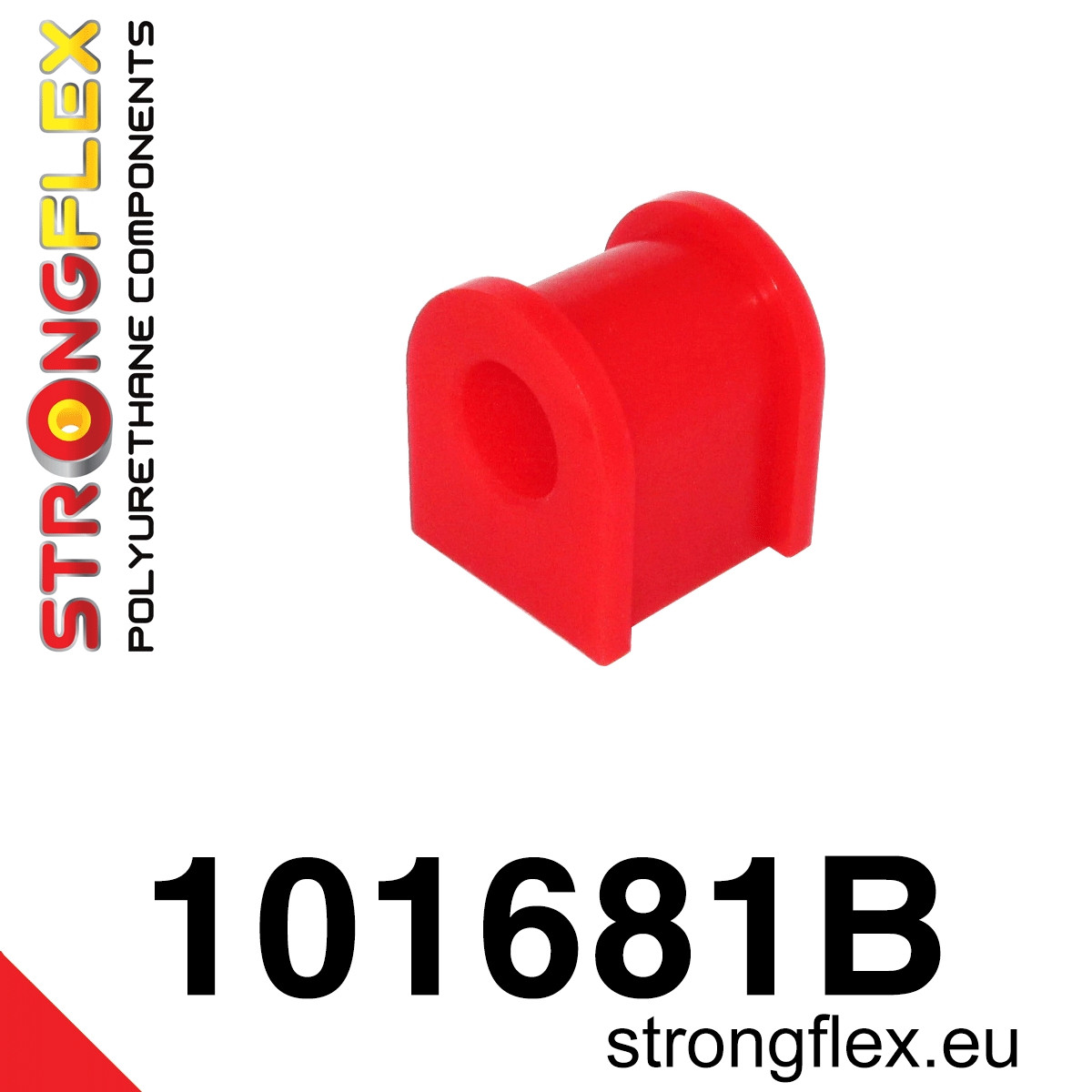 101681B: Strongflex Silentblok zadního stabilizátoru 35mm Custom Red