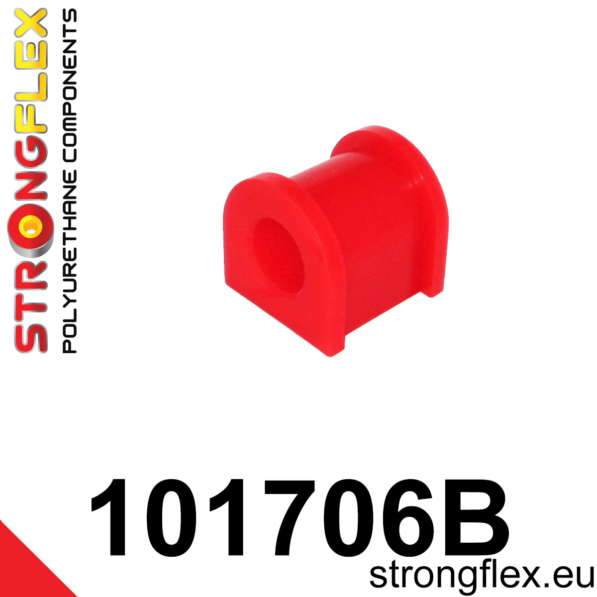 101706B: Strongflex Silentblok zadního stabilizátoru 27mm Custom Red