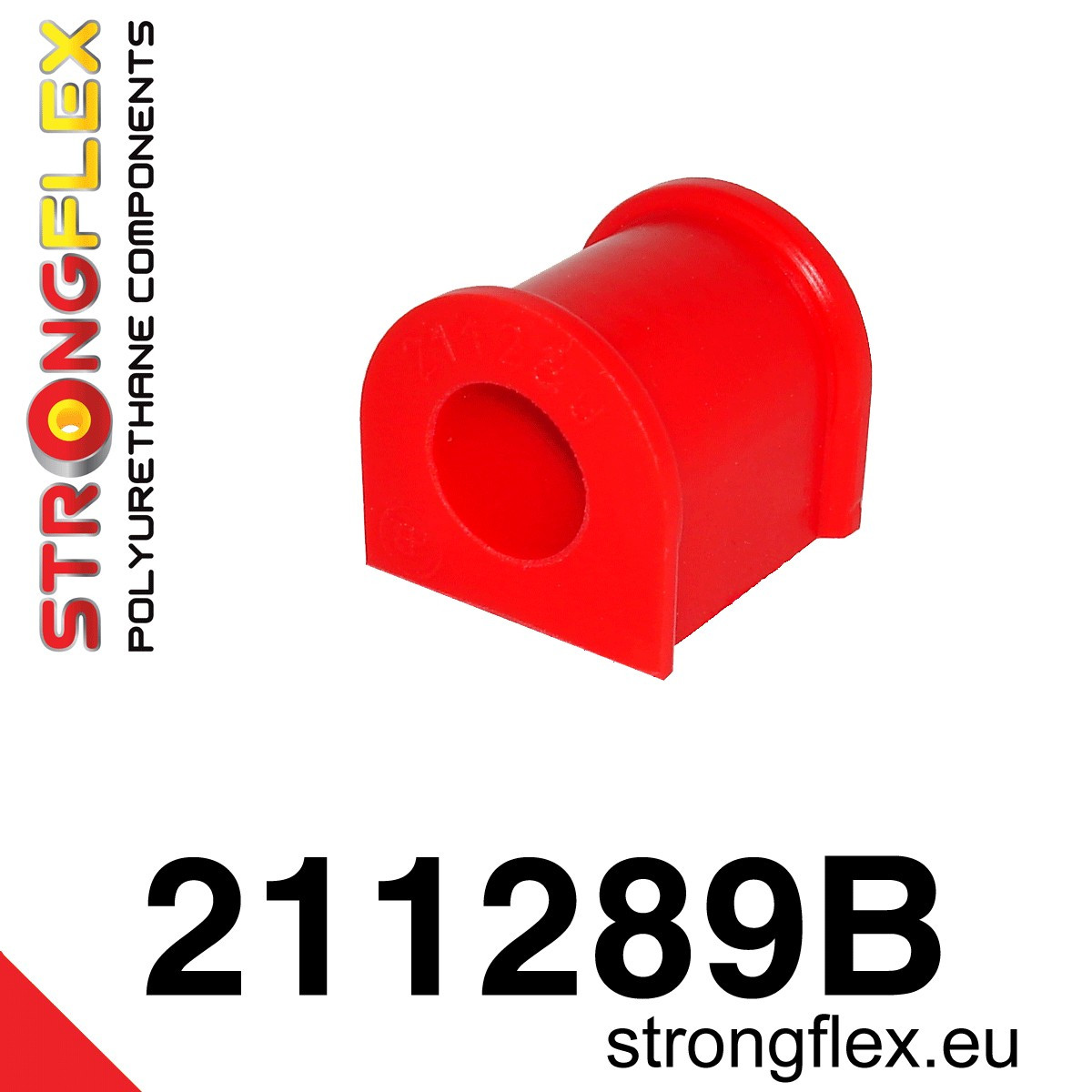 211289B: Strongflex Silentblok předního stabilizátoru 18mm Red