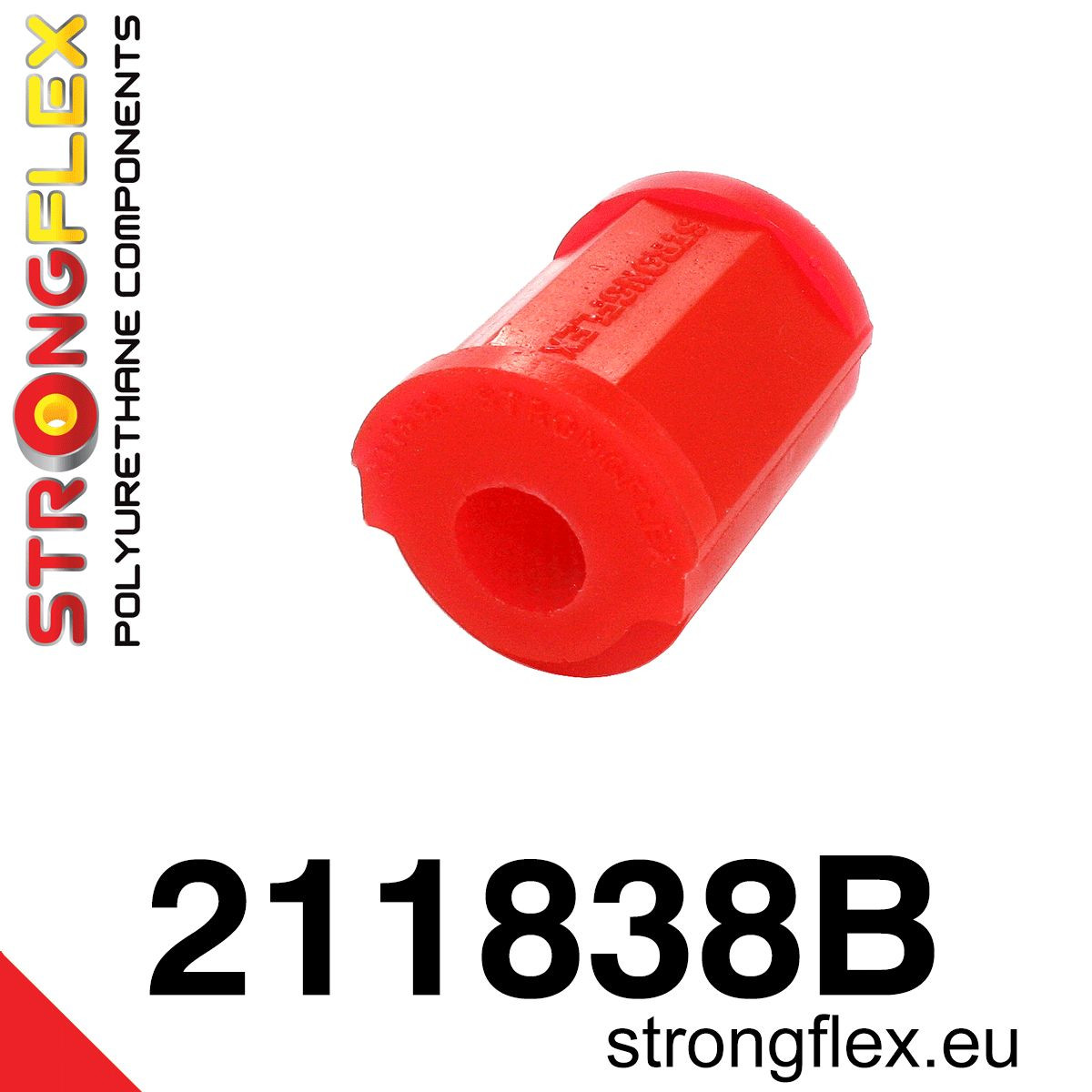 211838B: Strongflex Silentblok zadního stabilizátoru 13mm Red
