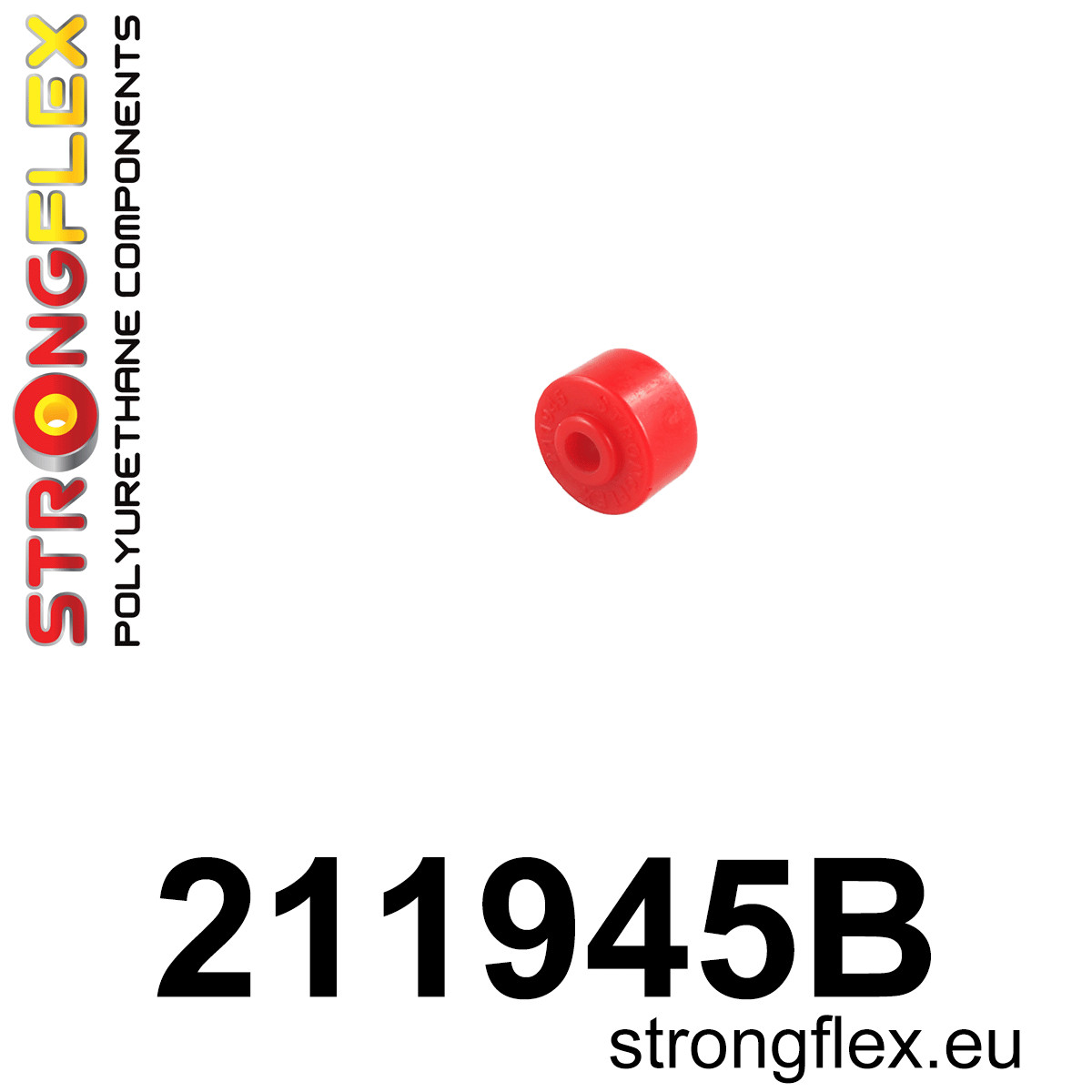211945B: Strongflex Silentblok tyčky stabilizátoru, přední a zadní Red