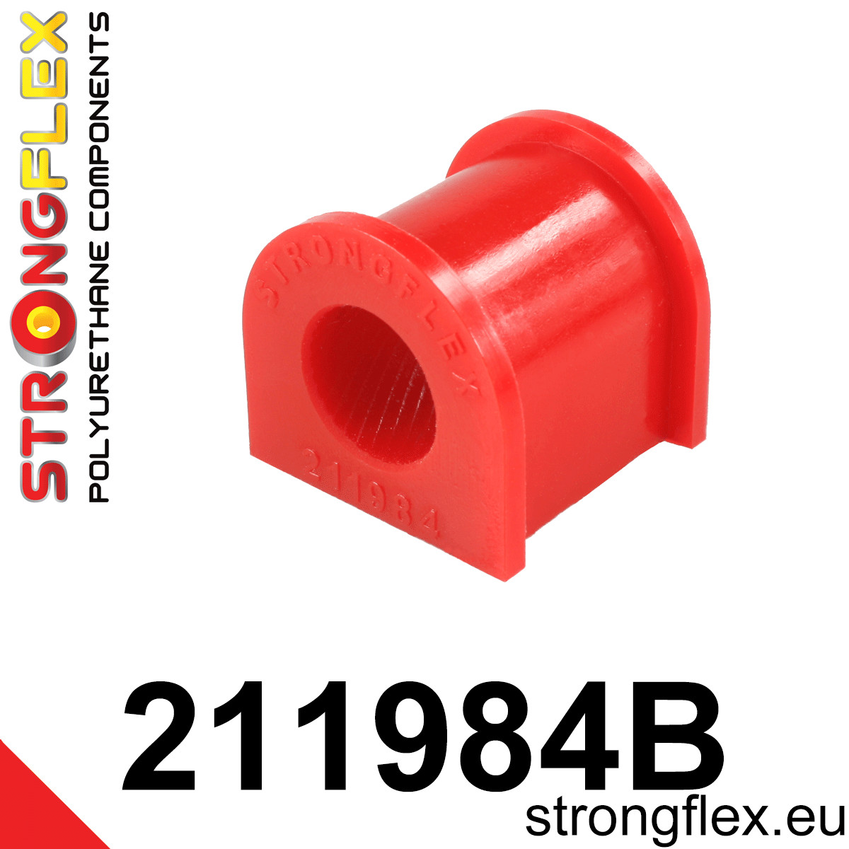 211984B: Strongflex Silentblok zadního stabilizátoru 18mm Red