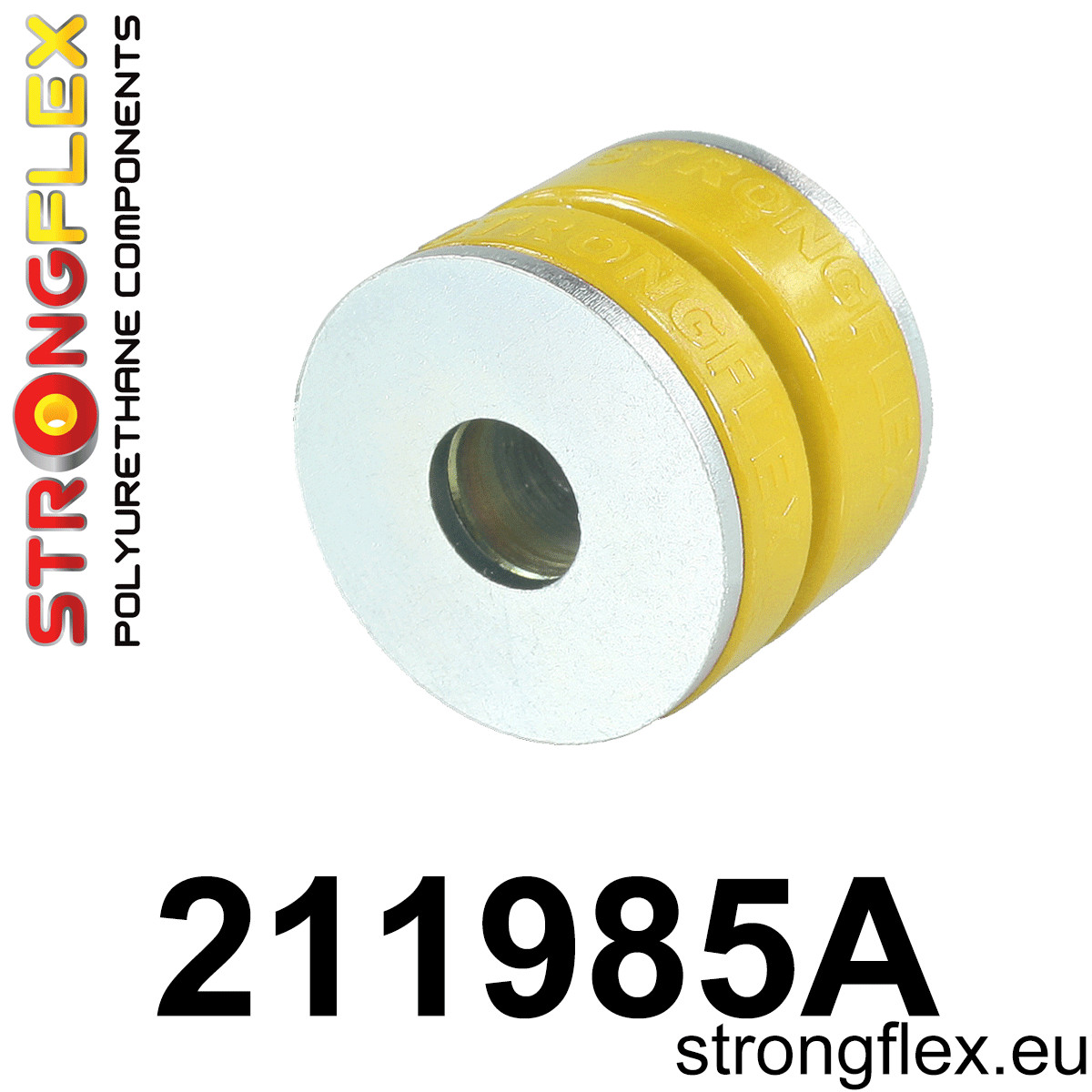 211985A: Strongflex Přední silentblok předního nosníku varianta SPORT Yellow