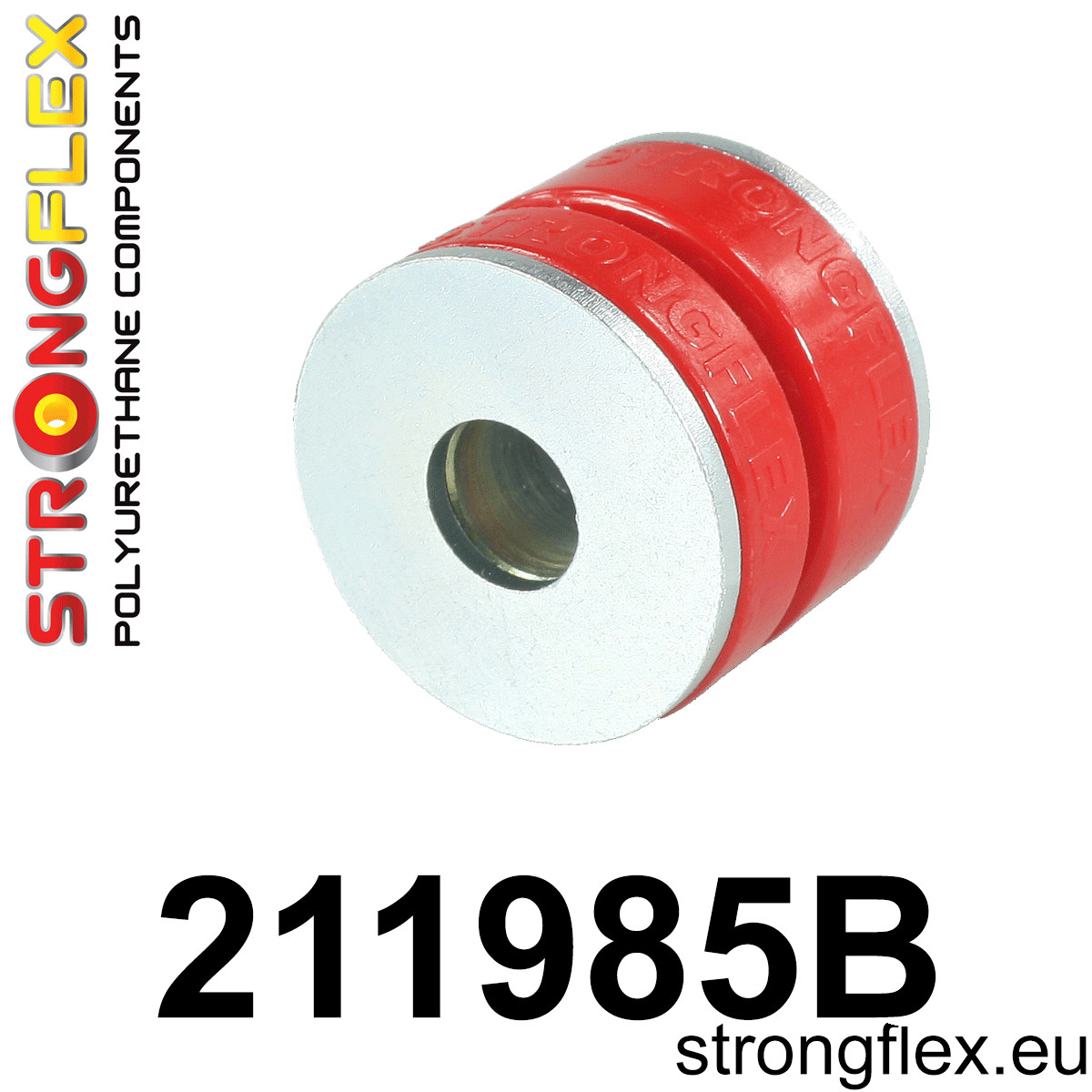 211985B: Strongflex Přední silentblok předního nosníku Red