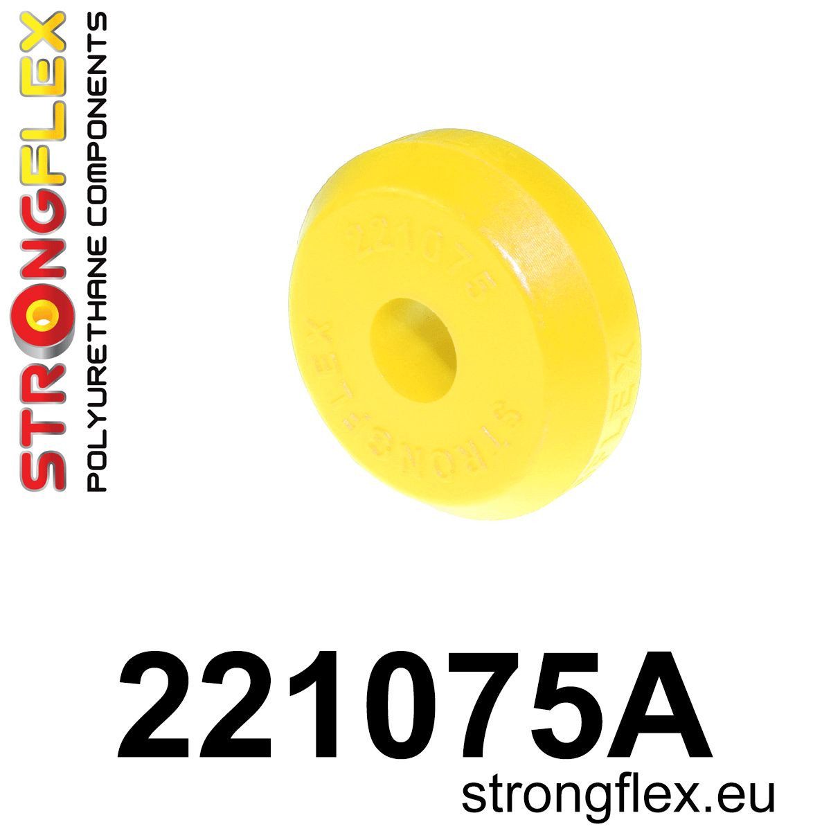221075A: Strongflex Silentblok uložení předního očka šroubu varianta SPORT Yellow