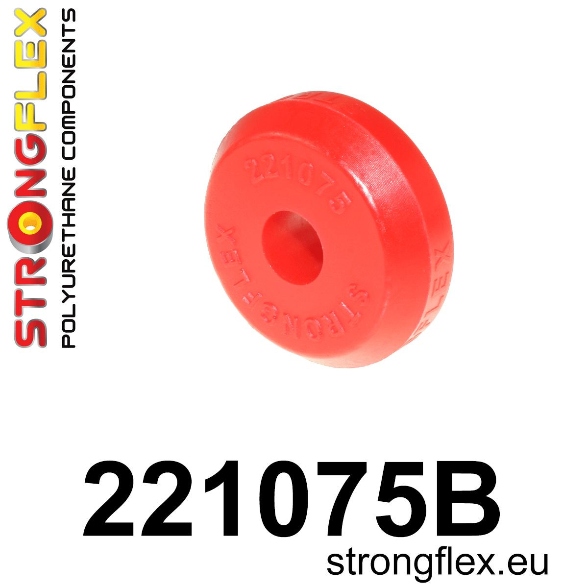 221075B: Strongflex Silentblok uložení předního očka šroubu Red