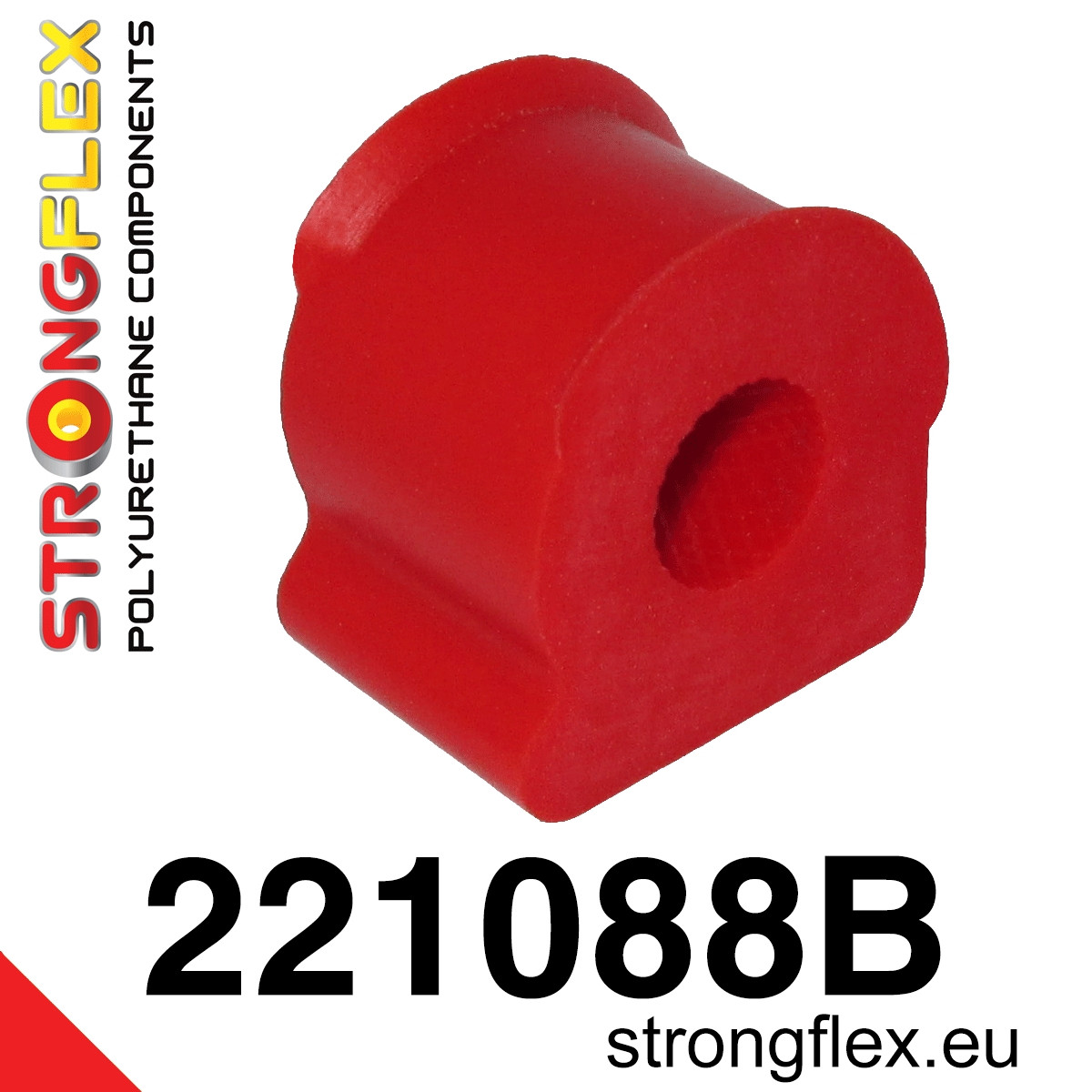 221088B: Strongflex Silentblok předního stabilizátoru 25mm Red