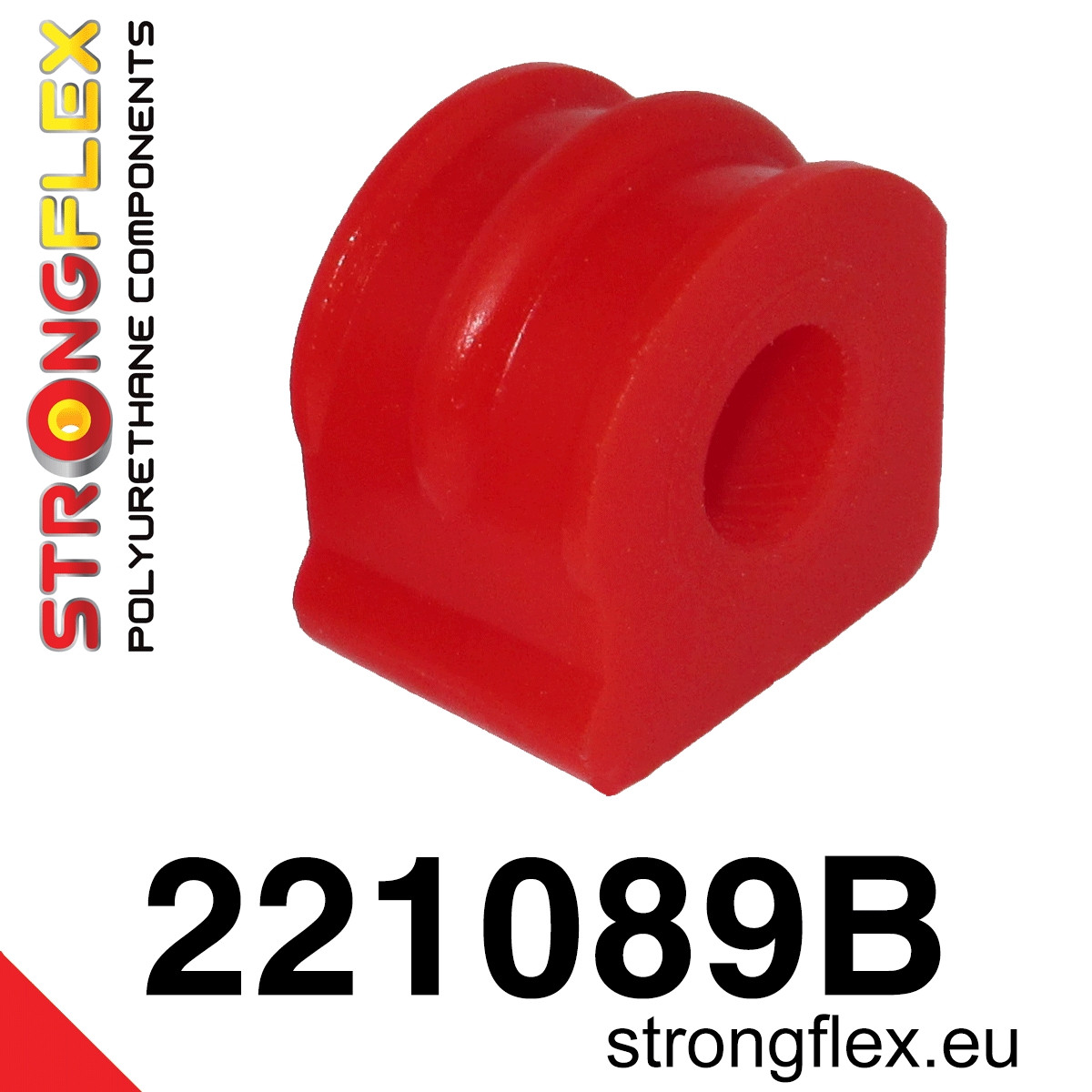 221089B: Strongflex Silentblok předního stabilizátoru 15mm Red