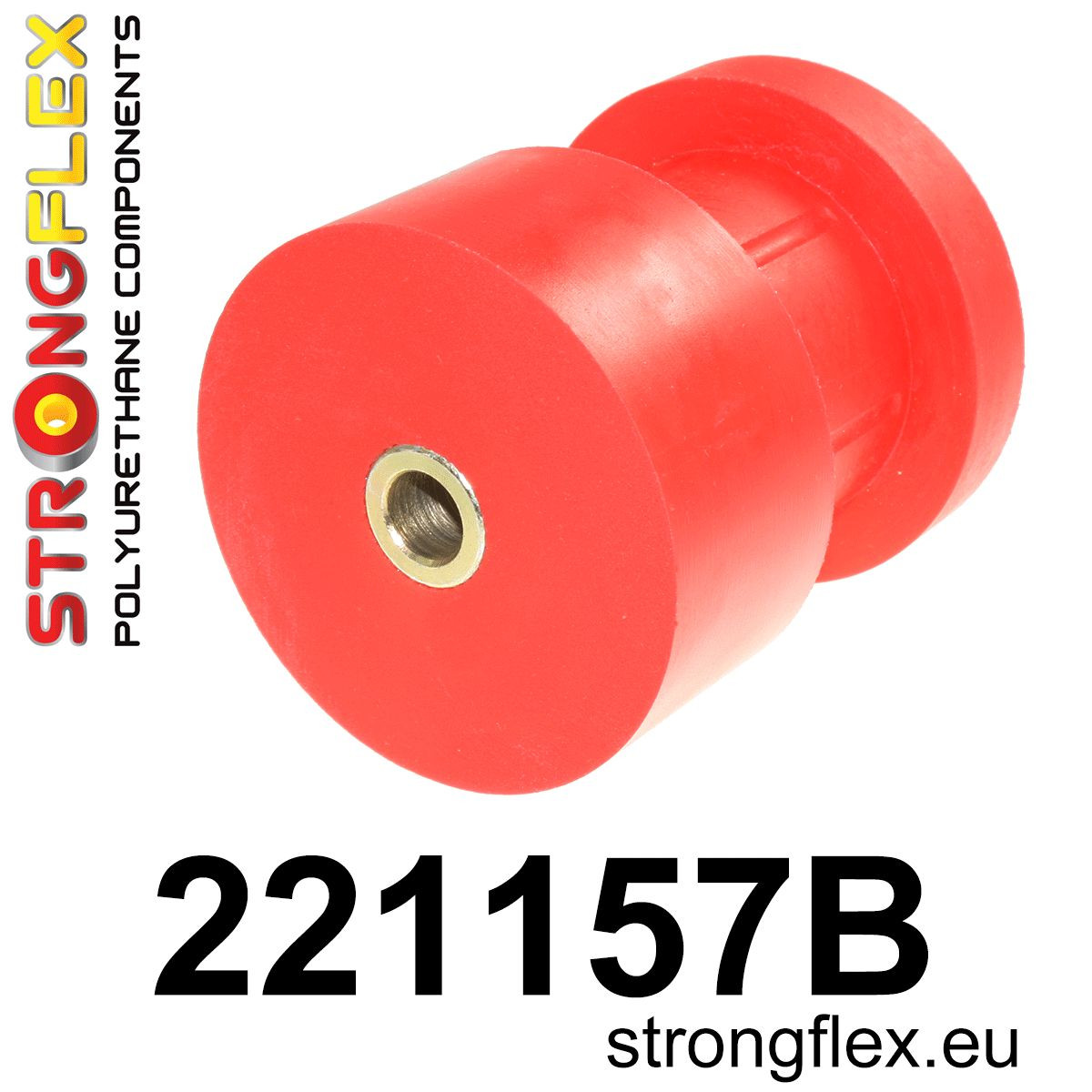 221157B: Strongflex Silentblok zadního nosníku 57mm Red