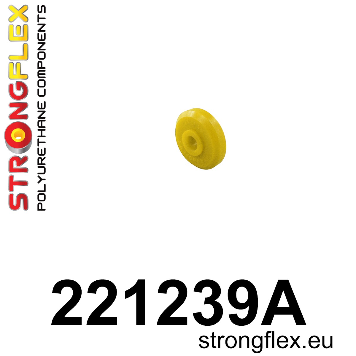 221239A: Strongflex Silentblok uložení zadního tlumiče varianta SPORT Yellow
