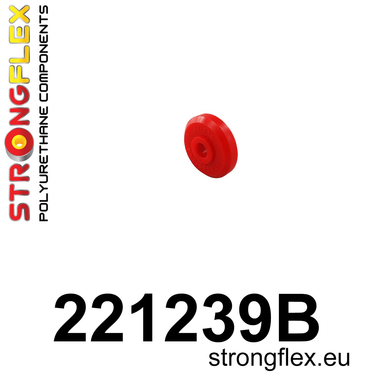 221239B: Strongflex Silentblok uložení zadního tlumiče Red