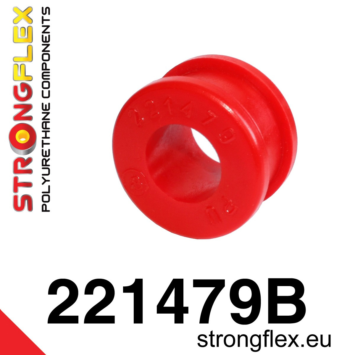 221479B: Strongflex Silentblok očka šroubu předního stabilizátoru 21mm Red