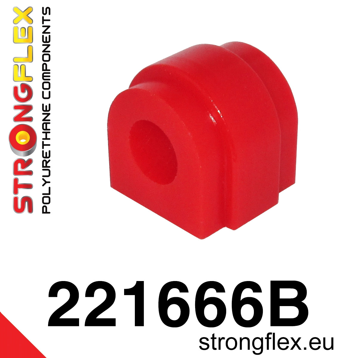 221666B: Strongflex Silentblok zadního stabilizátoru 21,5mm Red