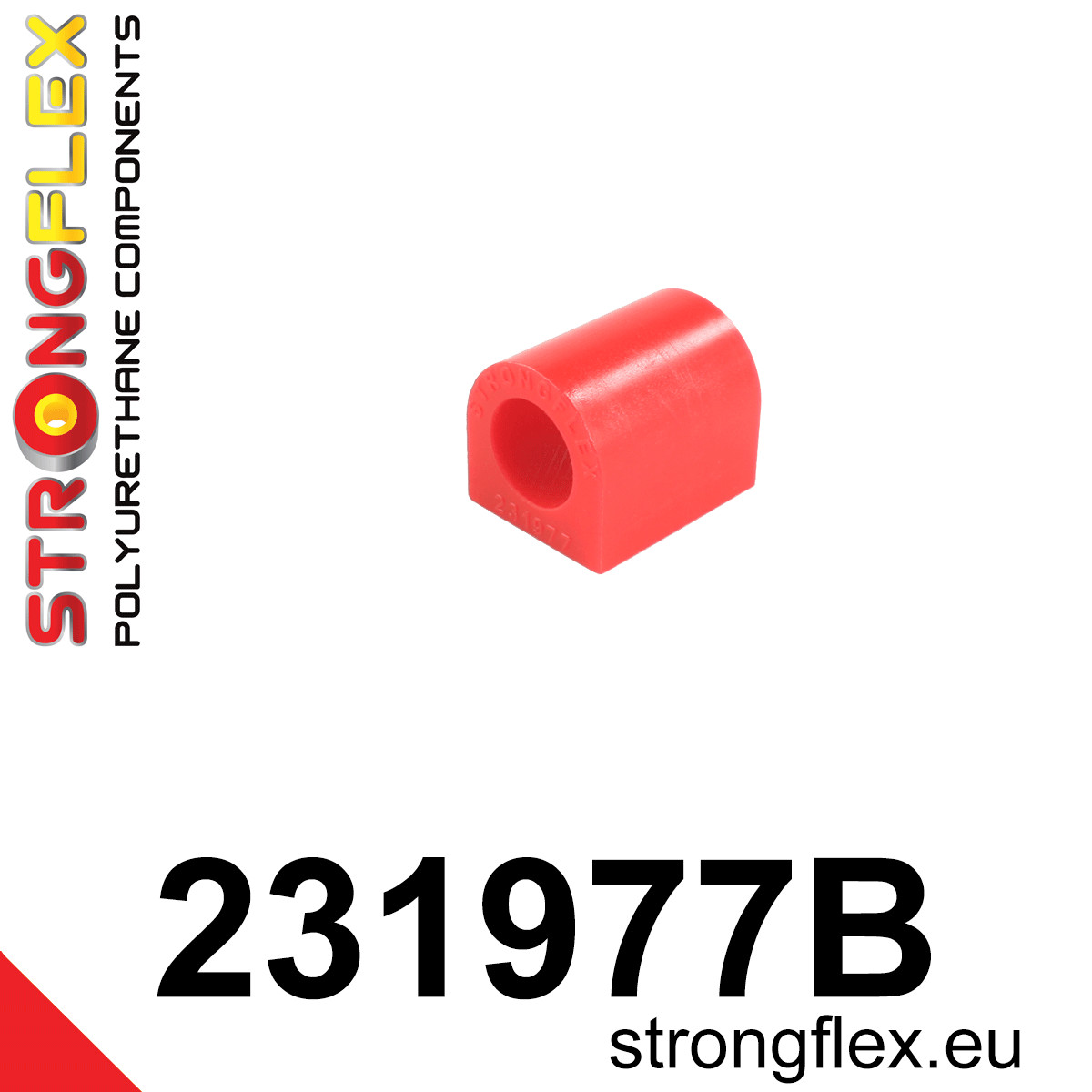 231977B: Strongflex Silentblok předního stabilizátoru Custom Red