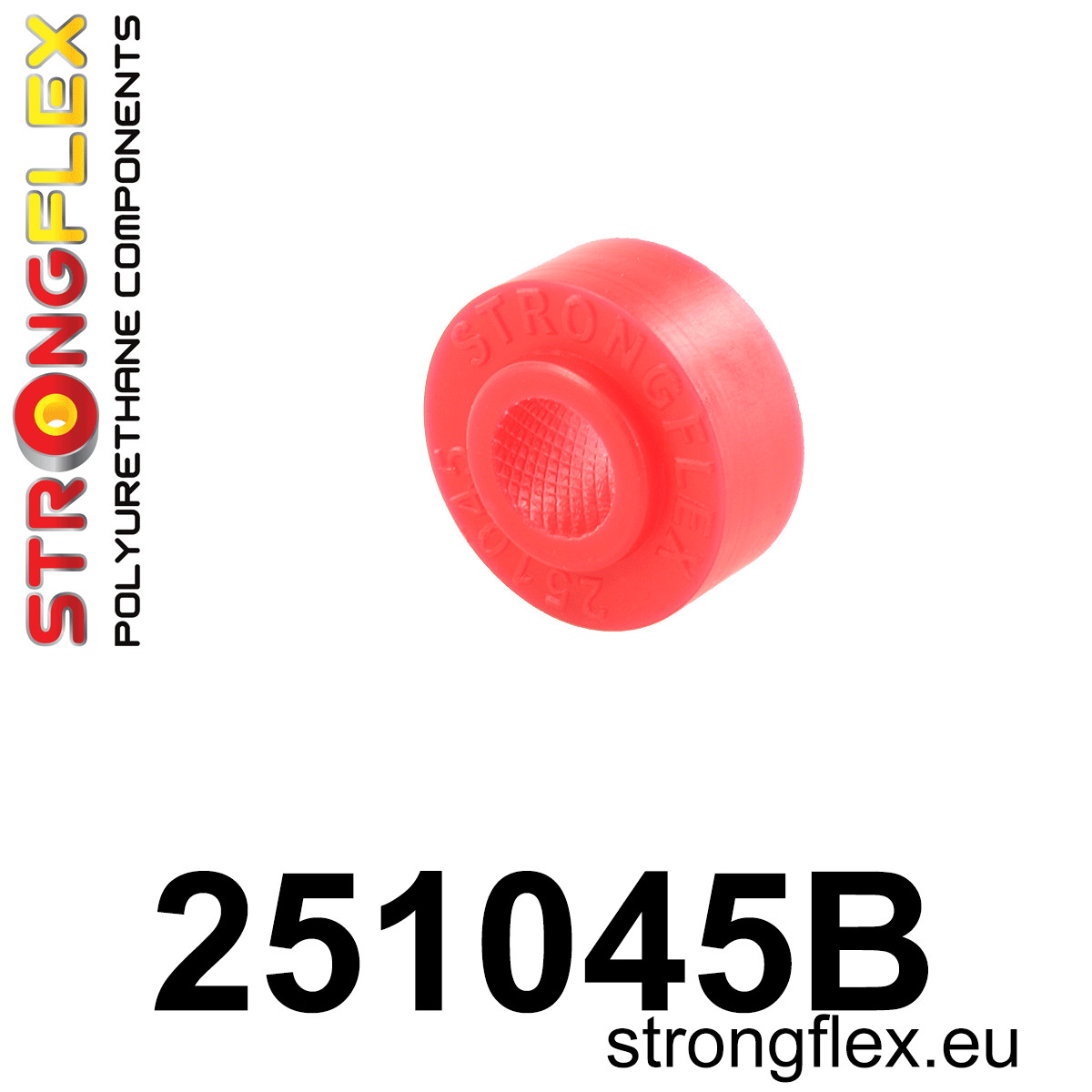 251045B: Strongflex Silentblok spoje předního tlumiče s karoserií Red