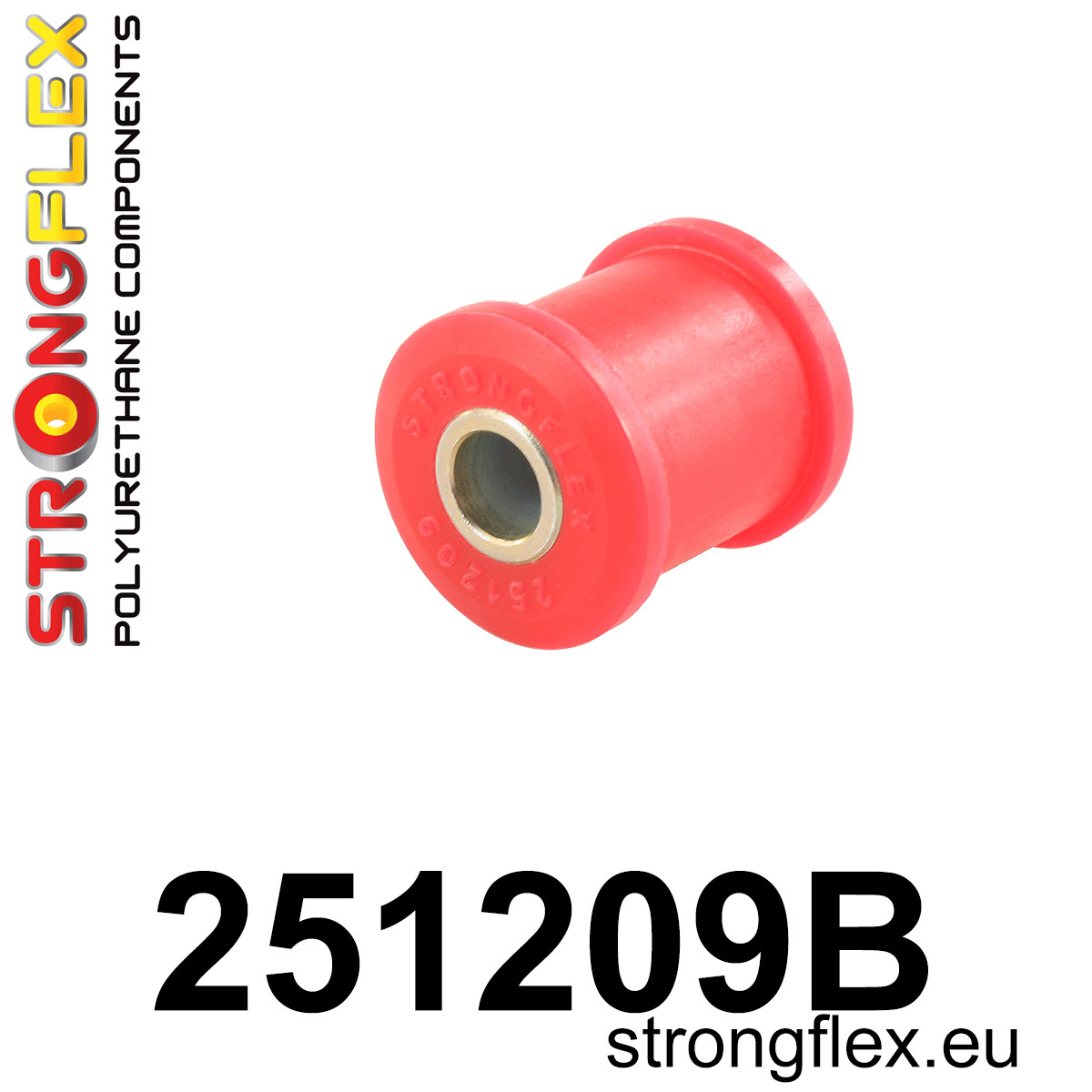 251209B: Strongflex Silentblok spodního uložení stabilizátoru motoru Red