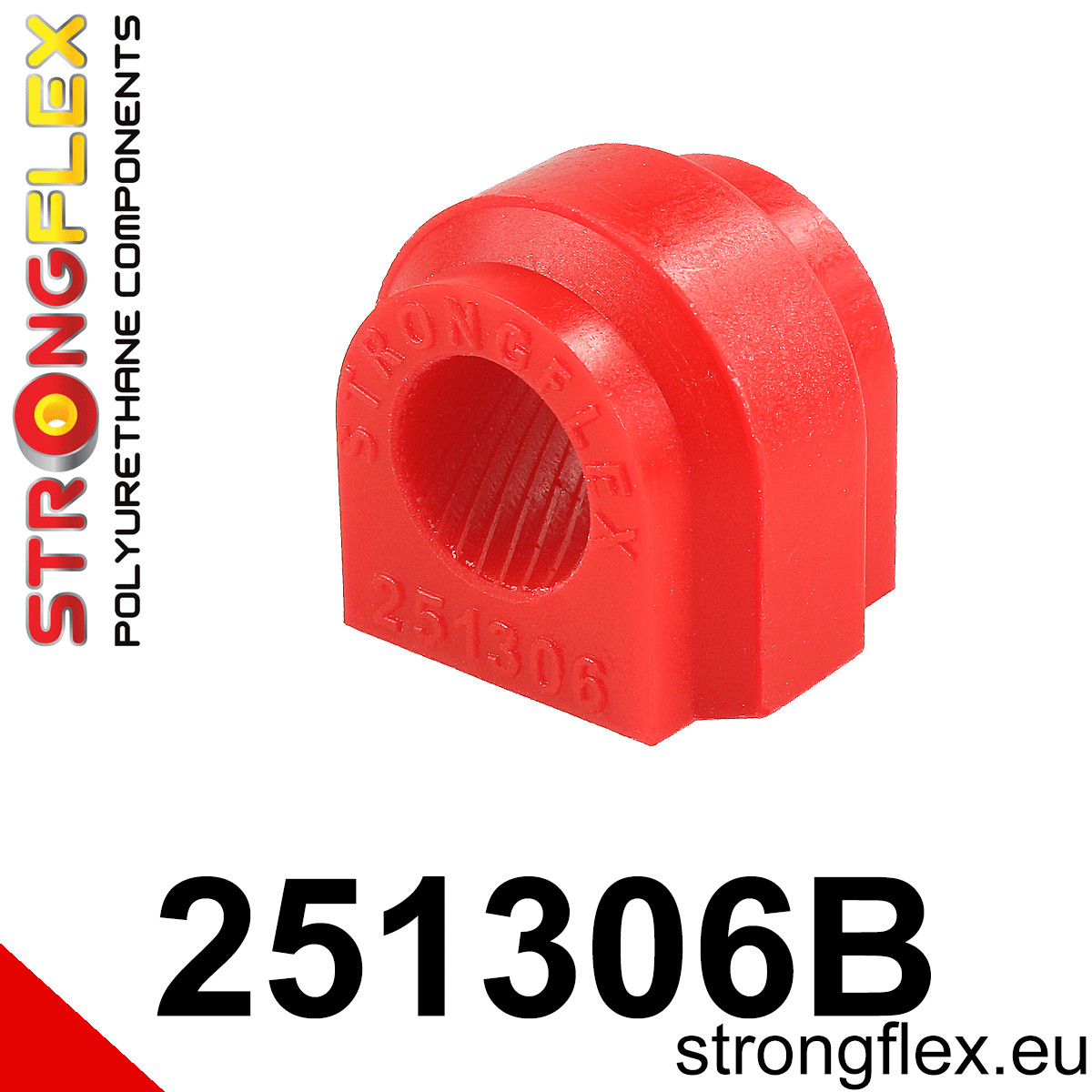 251306B: Strongflex Silentblok zadního stabilizátoru 16mm Red