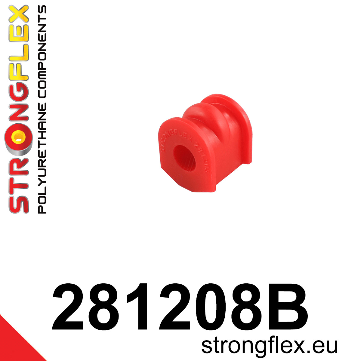 281208B: Strongflex Silentblok zadního stabilizátoru 14mm Red