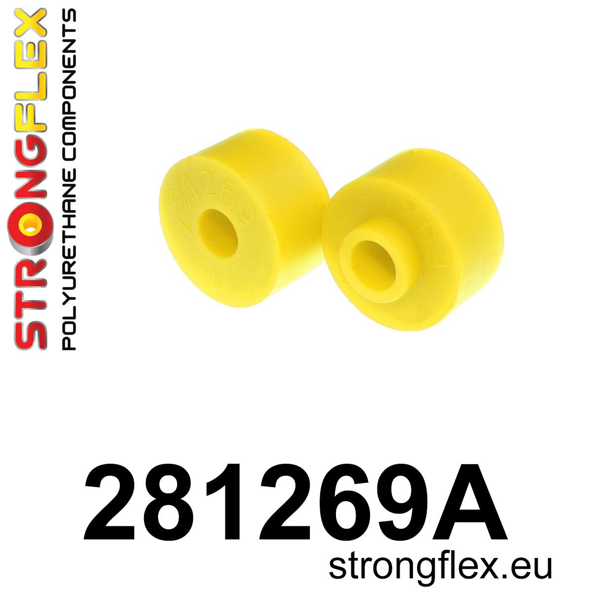 281269A: Strongflex Silentblok tyčky zadního stabilizátoru varianta SPORT Yellow