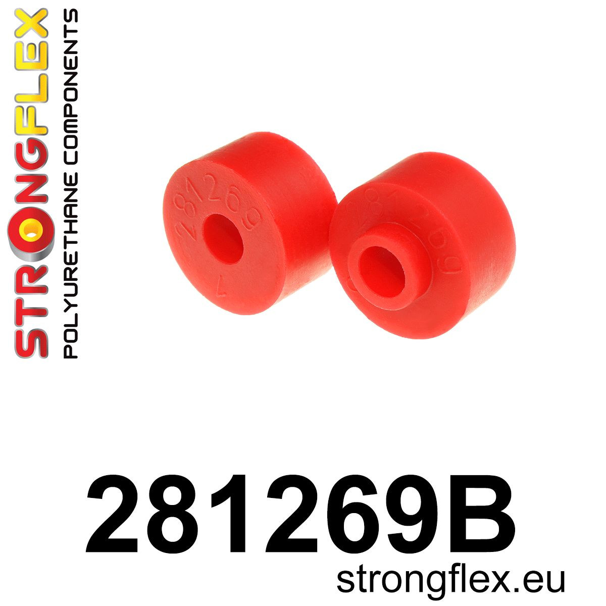 281269B: Strongflex Silentblok tyčky zadního stabilizátoru Red