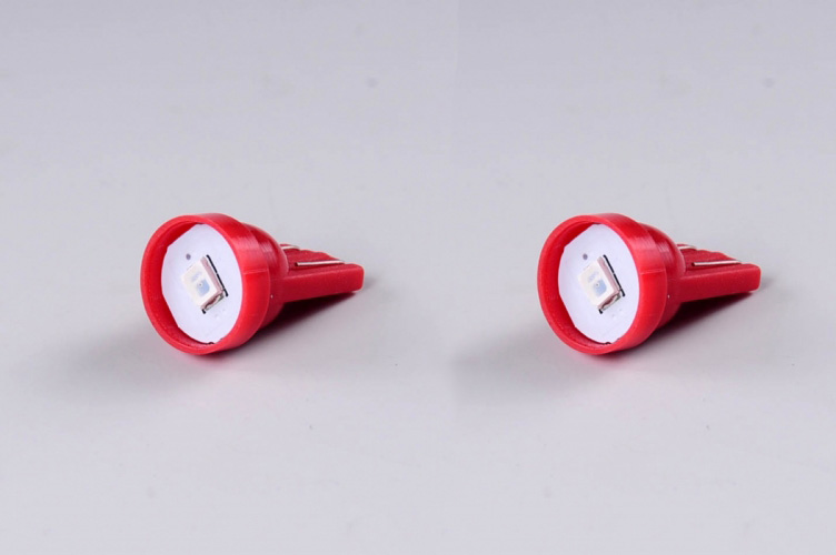 Žárovky do parkovaček - LED červené T10