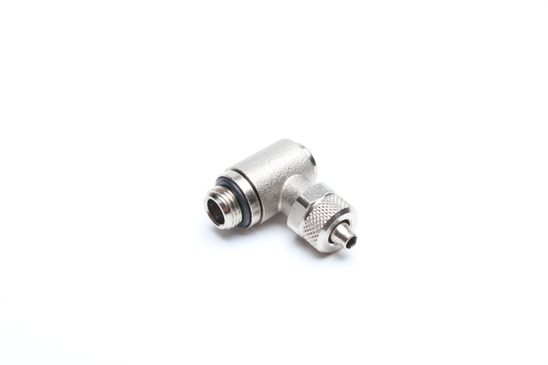 TA Technix nastavitelná fitinka s vnějším závitem 1/8" a výstupem s převlečnou maticí 1/8" pro hadičku 6 mm