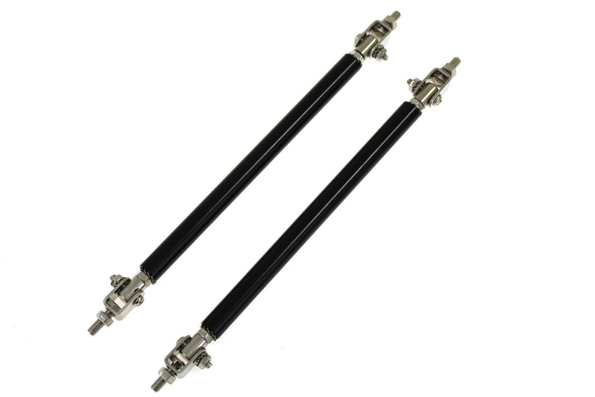 Hliníkové vzpěry spoilerů a difuzorů - černé, délka 150 mm