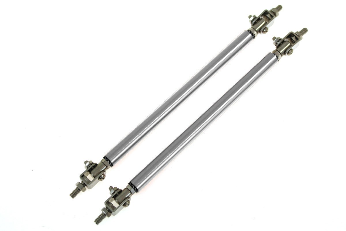 Hliníkové vzpěry spoilerů a difuzorů - stříbrné, délka 150 mm