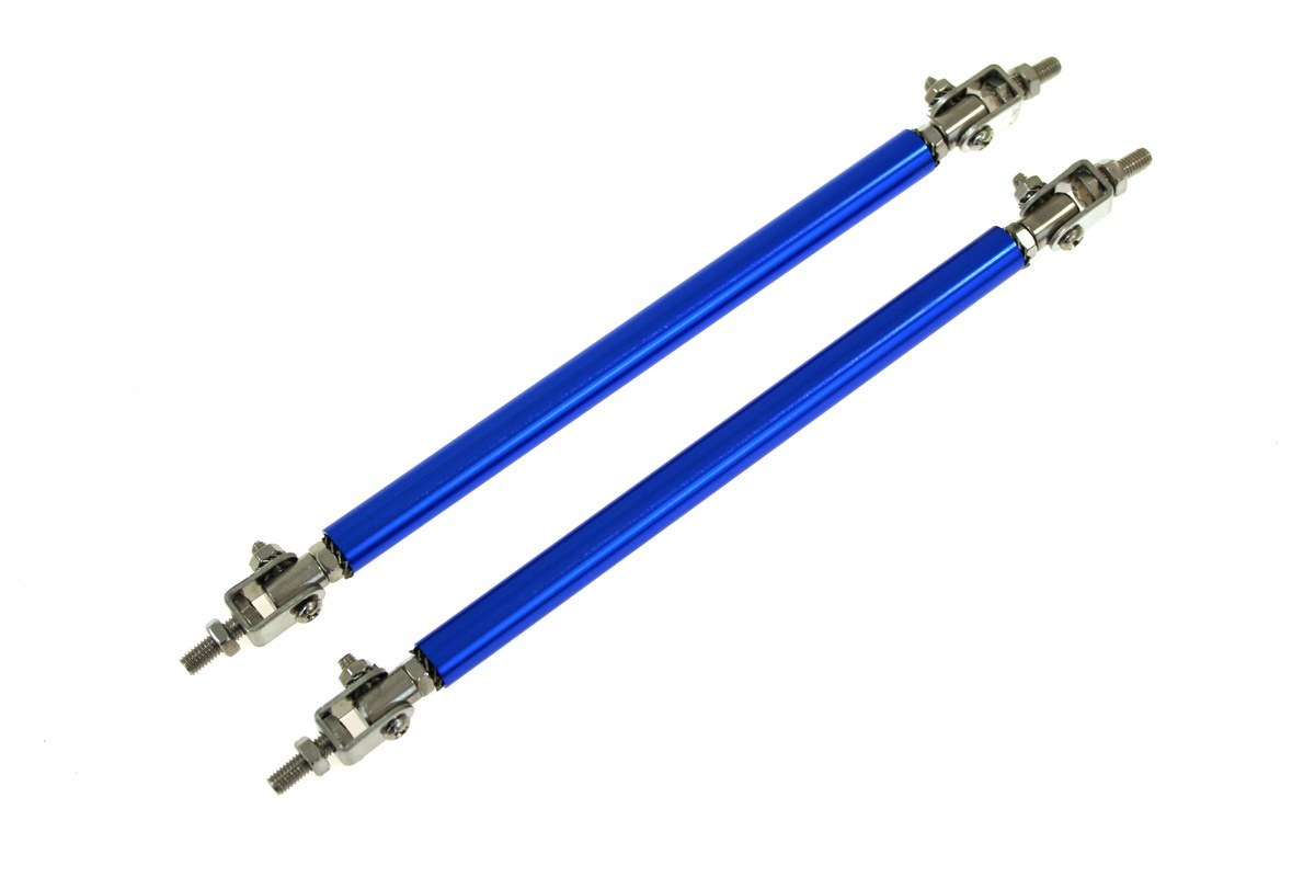 Hliníkové vzpěry spoilerů a difuzorů - modré, délka 150 mm