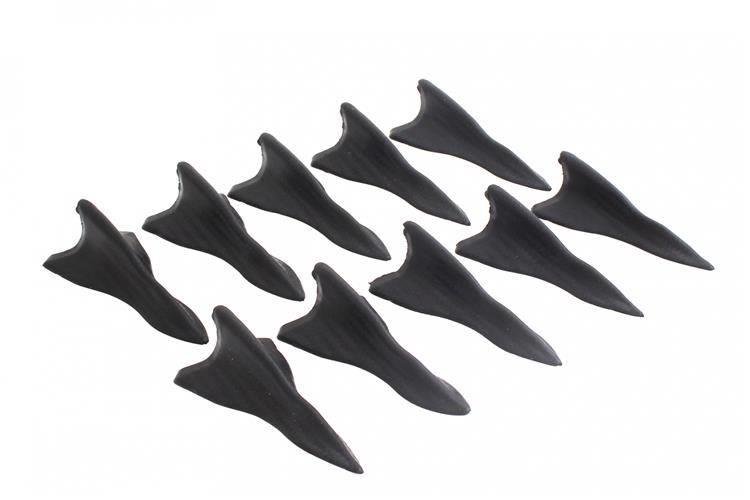 Univerzální střešní žraločí ploutev Shark Fin, sada 10 ks - Carbon Look