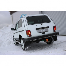 Fox Sportauspuff koncový díl výfuku s koncovkou 145x65 Typ 59 vlevo pro Lada 2010- s motorem 1.7