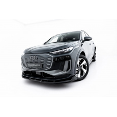 Maxton Design spoiler pod přední nárazník pro Audi Q6 e-tron Mk1 S-Line SUV, Mk1 SUV, černý lesklý plast ABS, vč. Sportback