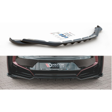 Maxton Design středový spoiler pod zadní nárazník s žebrováním pro BMW i8, Carbon-Look